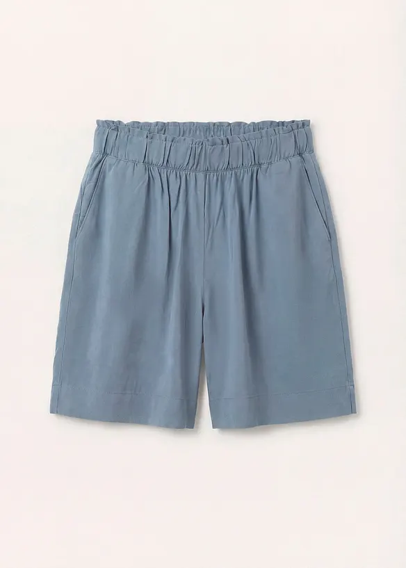 Schlupf-Shorts aus Viskose in blau von vorne - bonprix Schlupf-Shorts aus Viskose in blau von vorne - bonprix