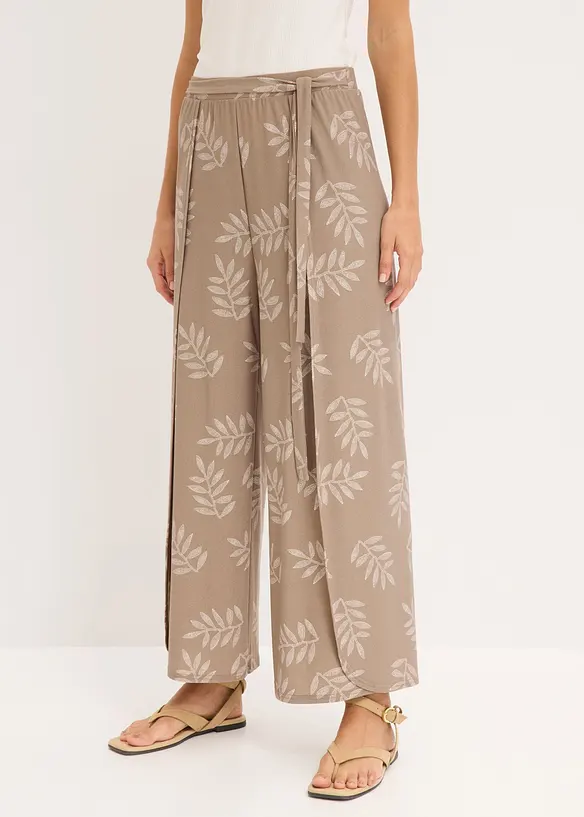 Palazzo-Hose in braun von vorne - bonprix Palazzo-Hose in braun von vorne - bonprix