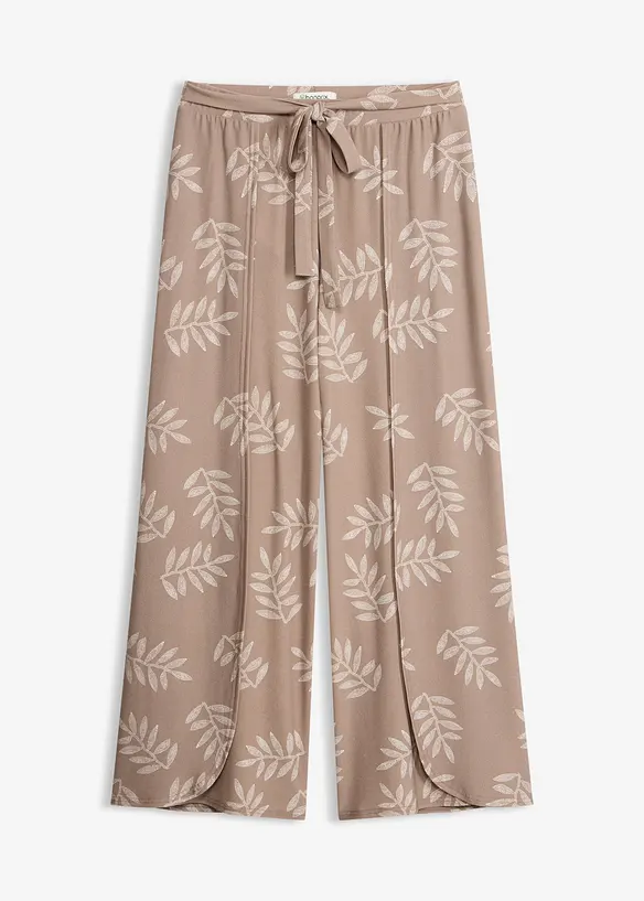 Palazzo-Hose in braun von vorne - bonprix Palazzo-Hose in braun von vorne - bonprix
