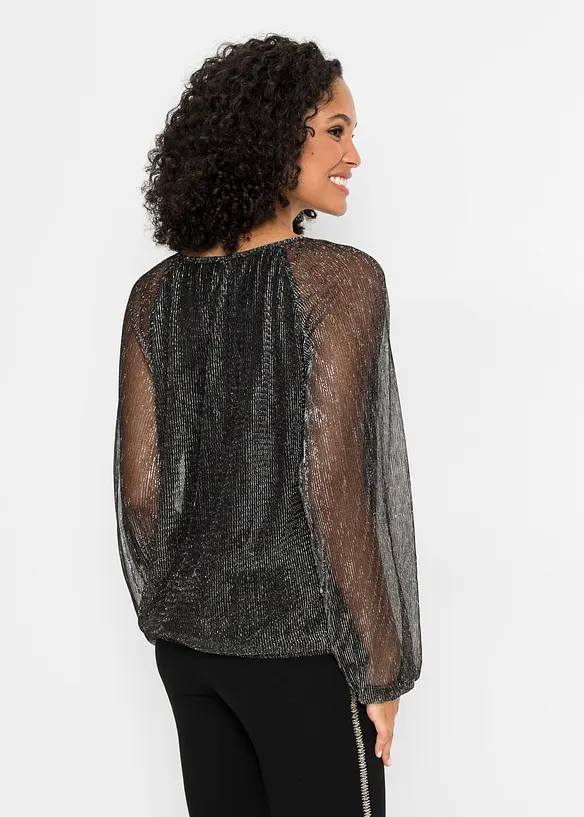 Shirt in schwarz von hinten (im Anschnitt) - bonprix
