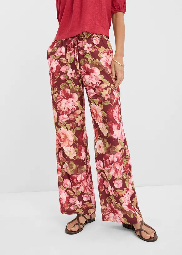 Marlenehose in rot von vorne - bonprix Marlenehose in rot von vorne - bonprix