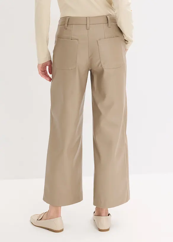Lederimitat Culotte in braun von hinten - bonprix Lederimitat Culotte in braun von hinten - bonprix