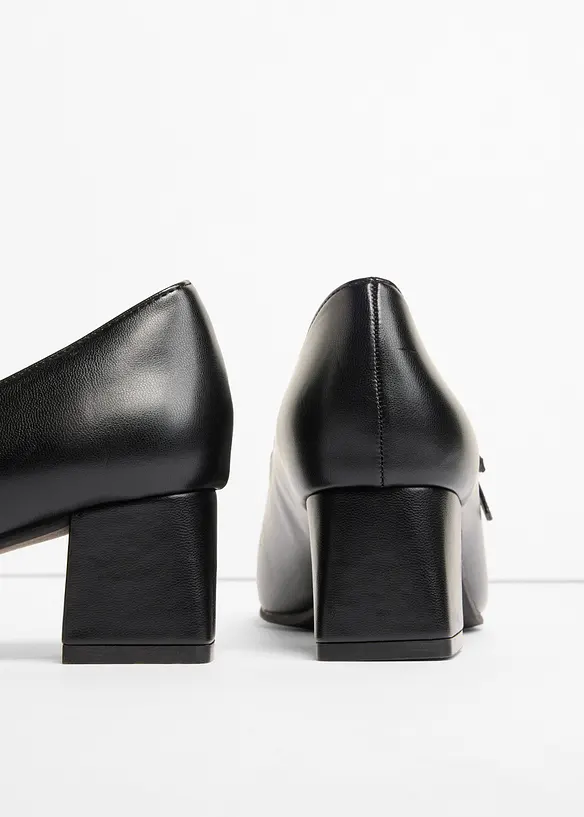 Spangenpumps mit Riemchen in schwarz - bonprix