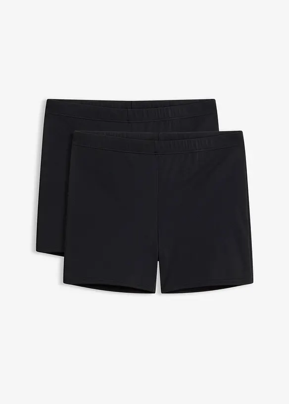 Baderadler im Doppelpack (2er Pack) in schwarz von vorne - bonprix