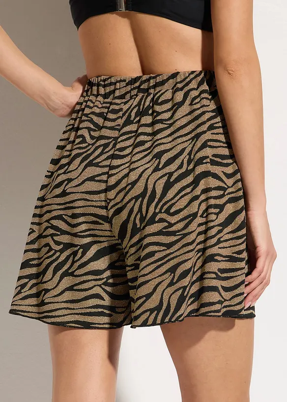 Strandshorts aus glänzendem Material in schwarz von hinten - bonprix Strandshorts aus glänzendem Material in schwarz von hinten - bonprix
