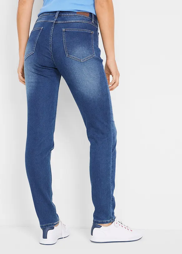 Leichte Boyfriend-Jeans mit weicher Innenseite in blau von hinten - bonprix Leichte Boyfriend-Jeans mit weicher Innenseite in blau von hinten - bonprix