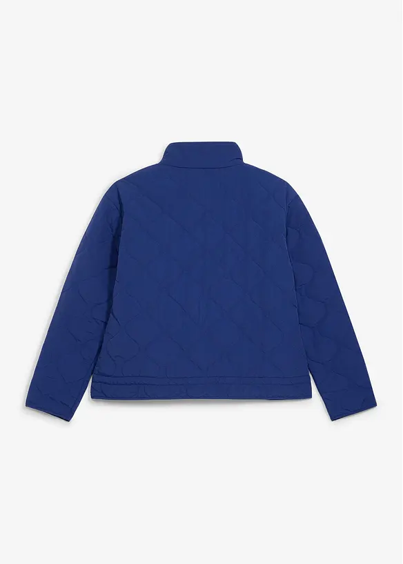Steppjacke mit leichter Wattierung in blau von hinten - bonprix
