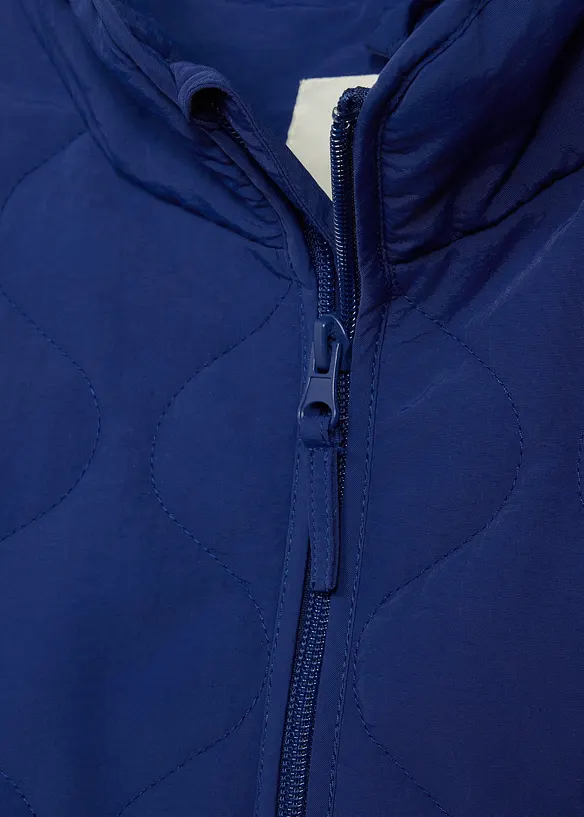 Steppjacke mit leichter Wattierung in blau - bonprix