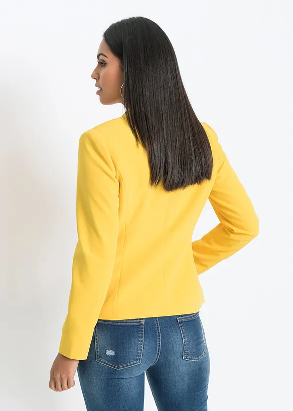 Blazer in gelb von hinten (im Anschnitt) - bonprix