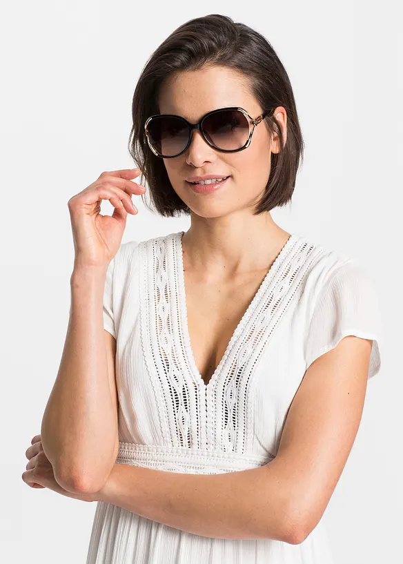 Sonnenbrille in braun von vorne (im Anschnitt) - bonprix