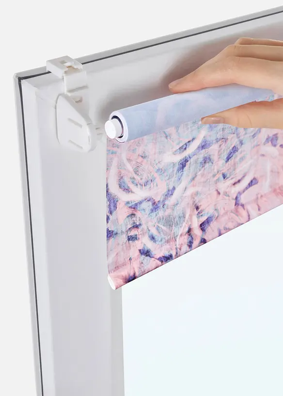 Sichtschutzrollo mit Druck in rosa - bonprix