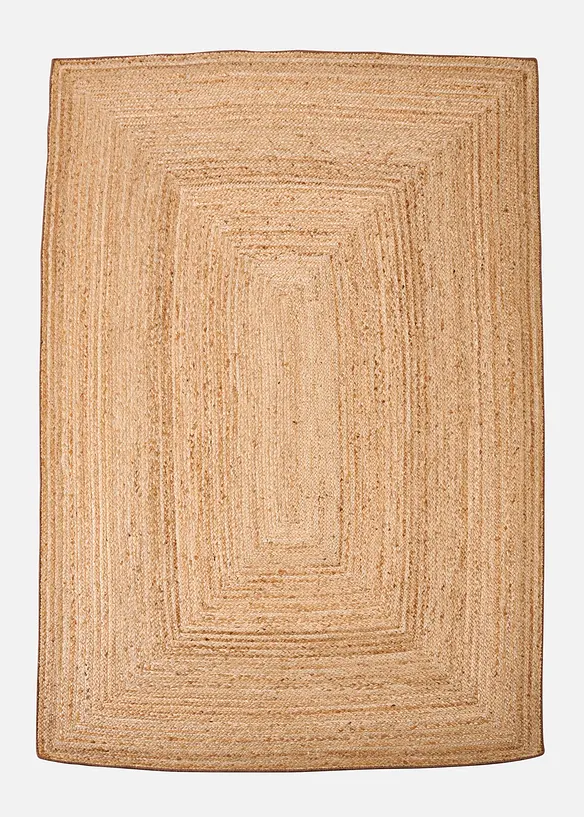 Jute-Teppich in Natur Tönen in beige von vorne - bonprix