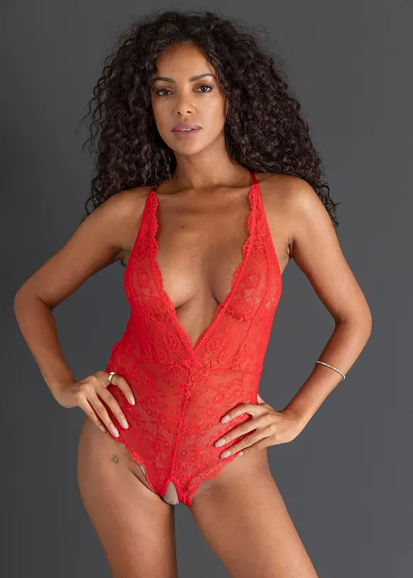 Body Ouvert in rot im Look von vorne (Totalaufnahme) - bonprix