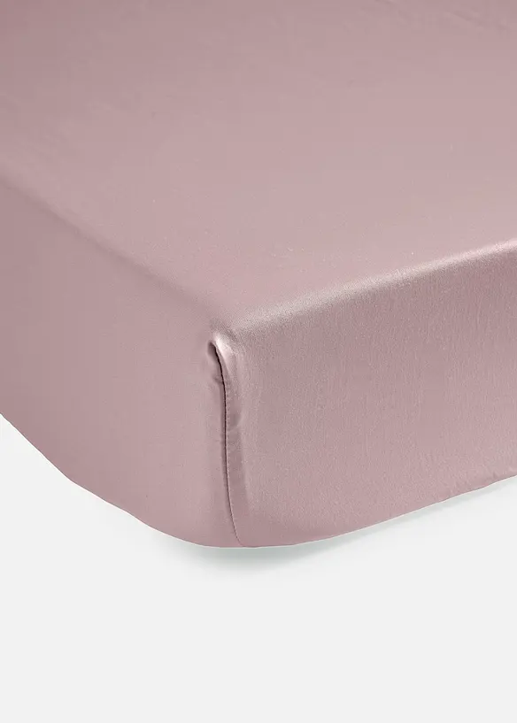 Lyocell Spannbettlaken in rosa - bonprix