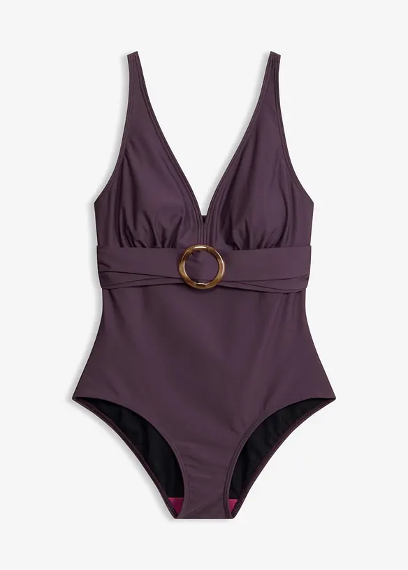 Light Shape-Badeanzug in lila von vorne - bonprix