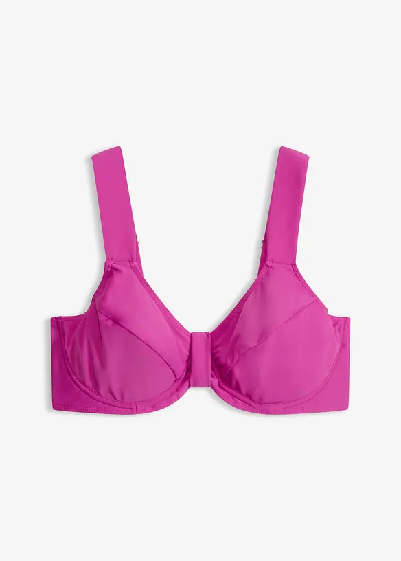 Minimizer-Bikinioberteil in lila von vorne - bonprix