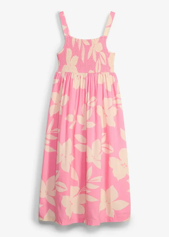 Kleid aus fließender Viskose in rosa von vorne - bonprix