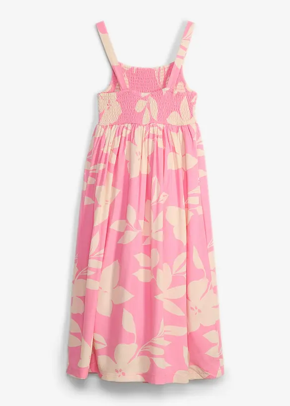 Kleid aus fließender Viskose in rosa von hinten - bonprix