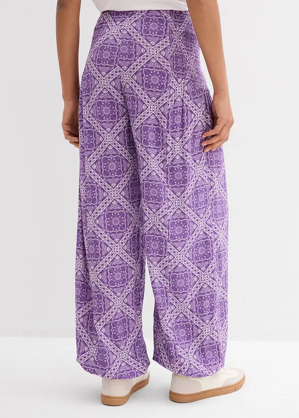 Pump Hose in lila von hinten - bonprix