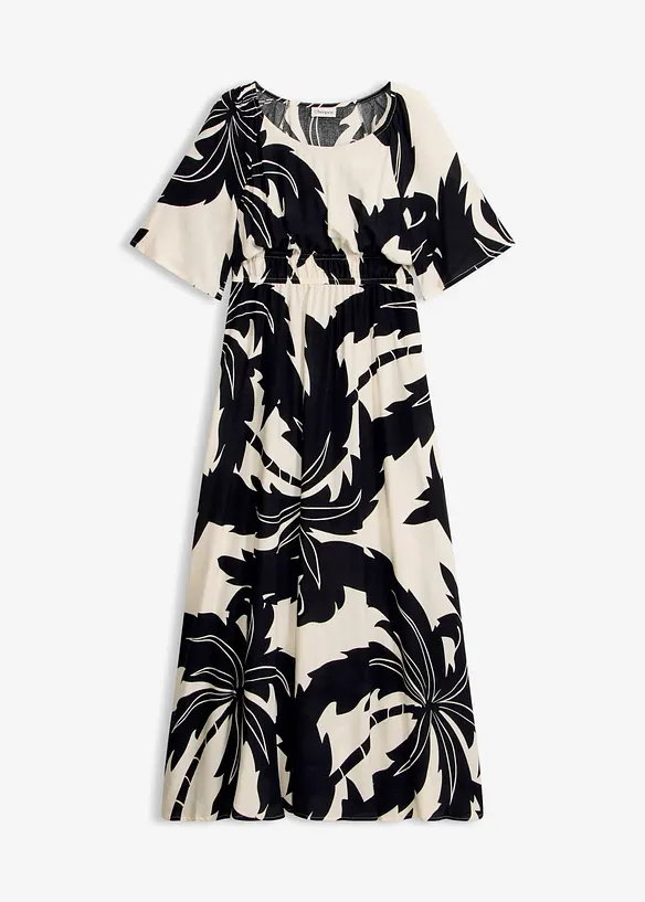Maxikleid aus fließender Viskose in weiß von vorne - bonprix Maxikleid aus fließender Viskose in weiß von vorne - bonprix