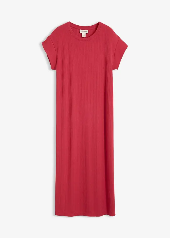 Shirtkleid aus Viskose-Mix in rot von vorne - bonprix