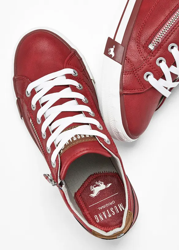 Mustang Sneaker mit Reißverschluss in rot - Mustang