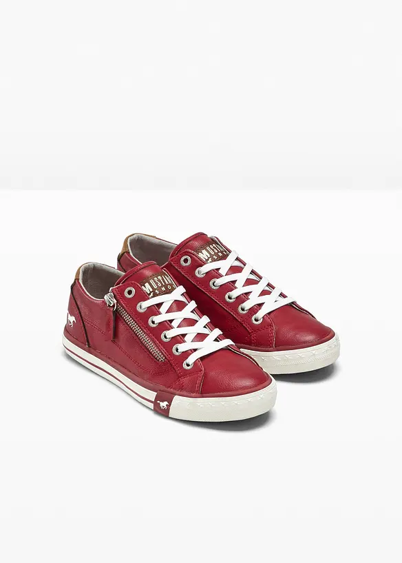 Mustang Sneaker mit Reißverschluss in rot - Mustang