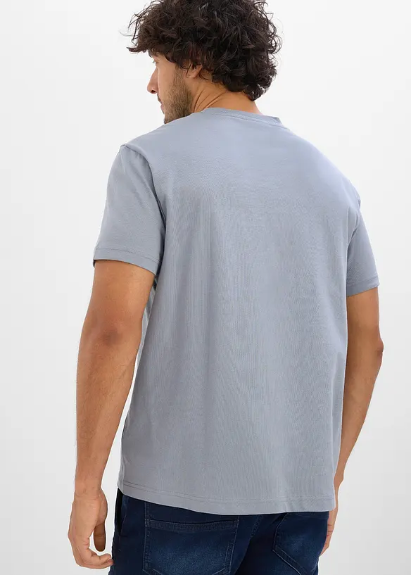 T-Shirt aus reiner Bio-Baumwolle (2er Pack) in grün von hinten (im Anschnitt) - bonprix