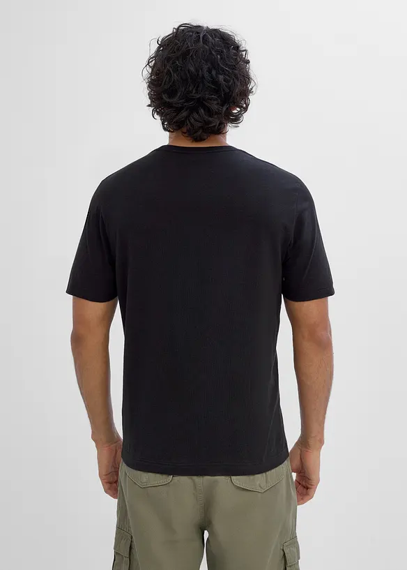 T-Shirt aus reiner Bio-Baumwolle in schwarz von hinten (im Anschnitt) - bonprix T-Shirt aus reiner Bio-Baumwolle in schwarz von hinten (im Anschnitt) - bonprix