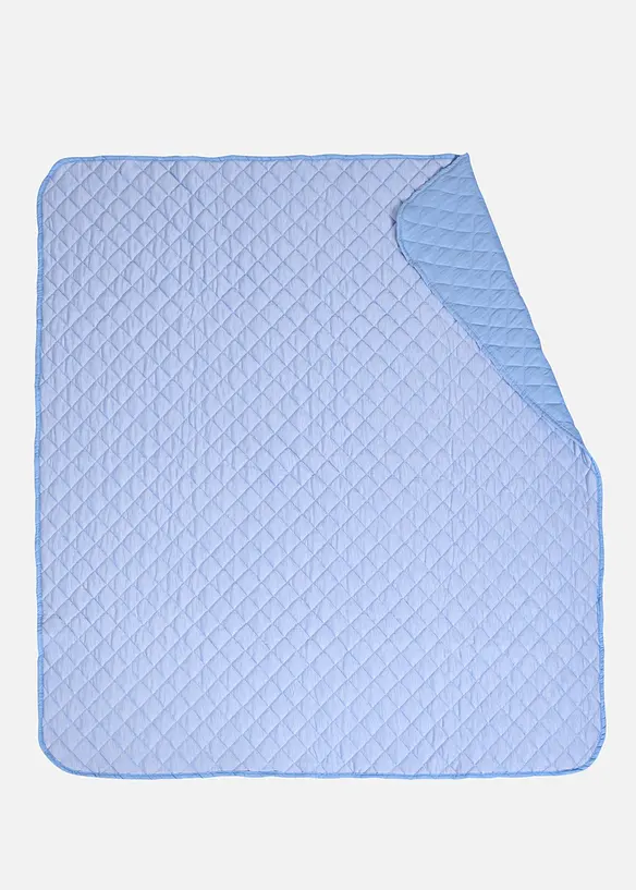 Kühlendes Plaid in blau von vorne - bonprix