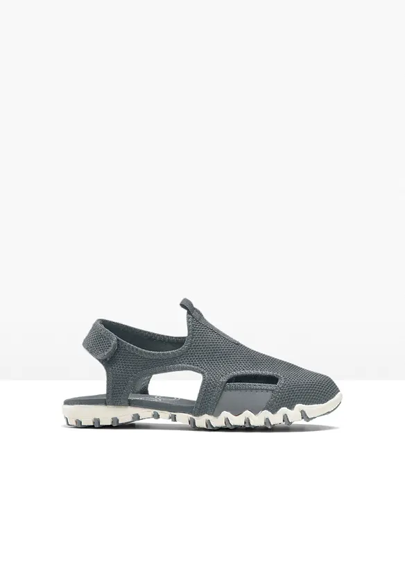 Trekkingsandalen mit Profilsohle in grau - bonprix