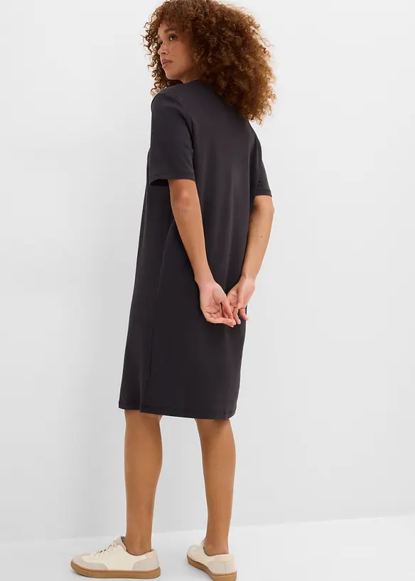 Shirtkleid (2er-Pack) in schwarz von hinten (Totalaufnahme) - bonprix Shirtkleid (2er-Pack) in schwarz von hinten (Totalaufnahme) - bonprix