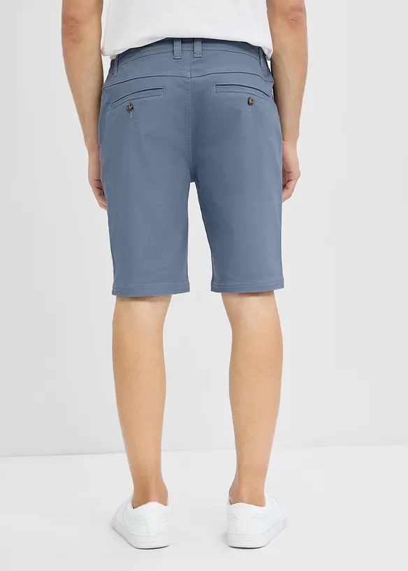 Stretch-Bermuda mit Dehnbund, Regular Fit in blau von hinten - bonprix