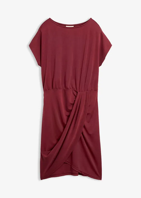 Jerseykleid aus Viskose-Mix in rot von vorne - bonprix