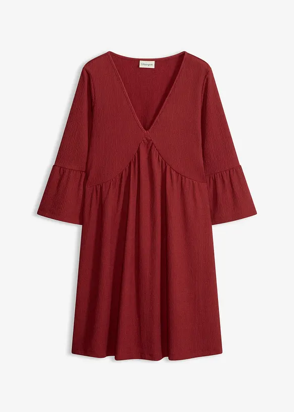 Jersey-Tunika-Kleid in rot von vorne - bonprix Jersey-Tunika-Kleid in rot von vorne - bonprix