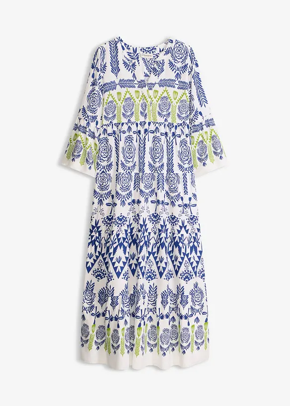 Maxikleid in weiß von vorne - bonprix