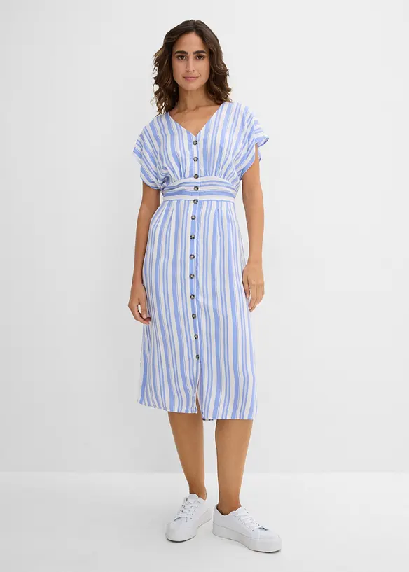 Kleid in lila von vorne (Totalaufnahme) - bonprix