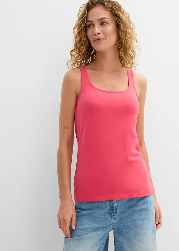 Top (2er Pack) in pink von vorne (im Anschnitt) - bonprix Top (2er Pack) in pink von vorne (im Anschnitt) - bonprix