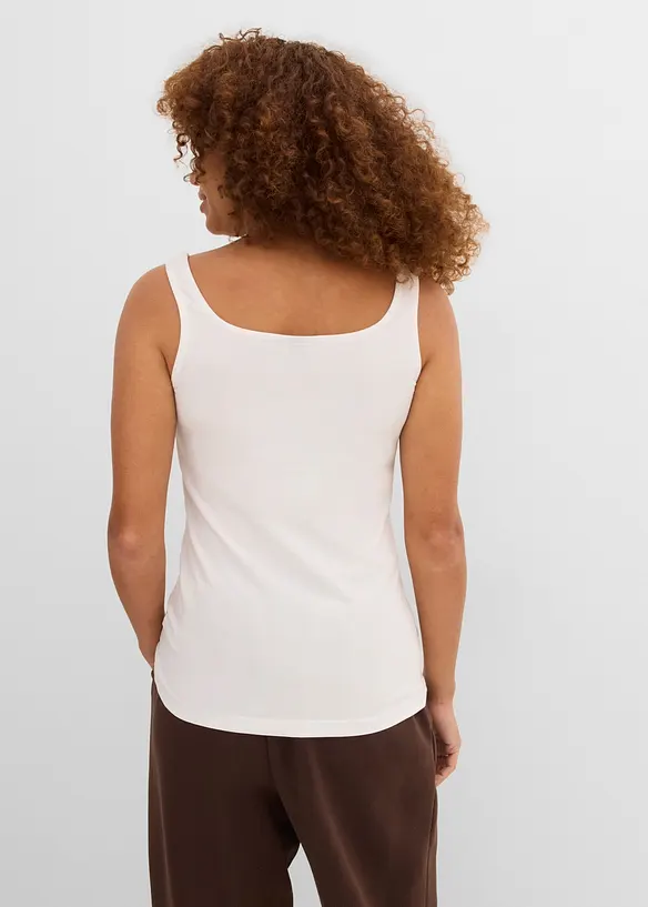 Top (2er Pack) in weiß von hinten (im Anschnitt) - bonprix Top (2er Pack) in weiß von hinten (im Anschnitt) - bonprix