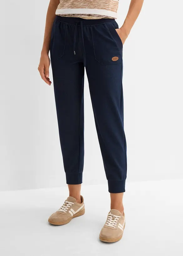 7/8-Sweathose in Jeansoptik in blau von vorne - bonprix 7/8-Sweathose in Jeansoptik in blau von vorne - bonprix