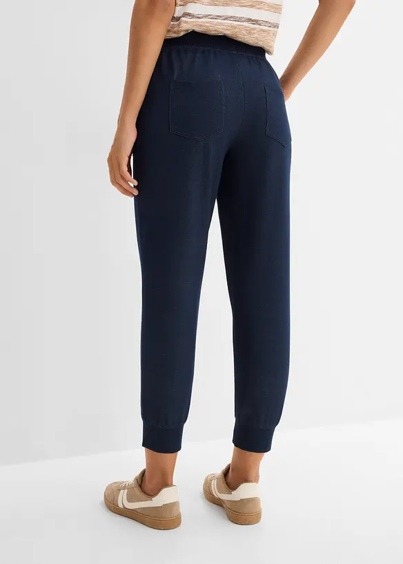 7/8-Sweathose in Jeansoptik in blau von hinten - bonprix 7/8-Sweathose in Jeansoptik in blau von hinten - bonprix
