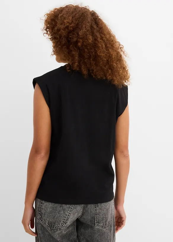 Oversize-Shirt aus reiner Bio-Baumwolle in schwarz von hinten (im Anschnitt) - bonprix Oversize-Shirt aus reiner Bio-Baumwolle in schwarz von hinten (im Anschnitt) - bonprix