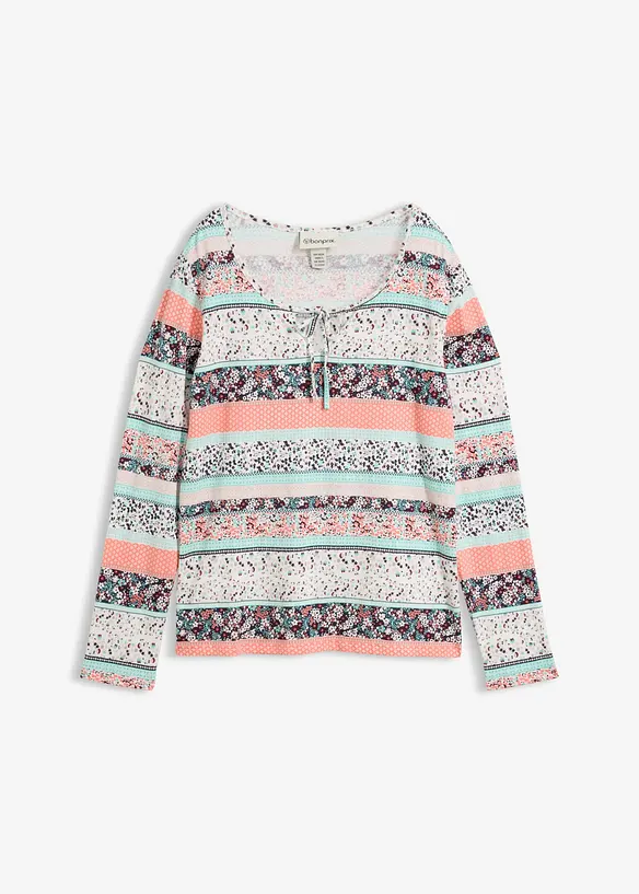 Shirttunika aus Viskose-Mix in orange von vorne - bonprix