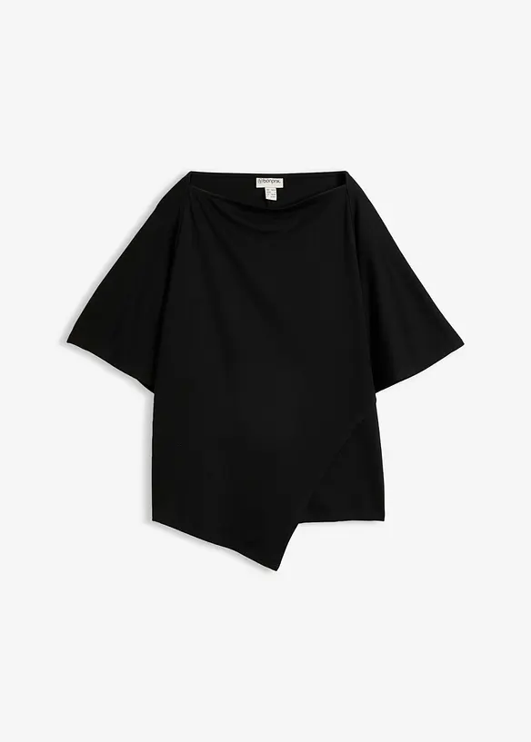 Shirt aus reiner Bio-Baumwolle in schwarz von vorne - bonprix Shirt aus reiner Bio-Baumwolle in schwarz von vorne - bonprix