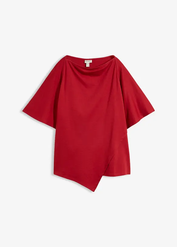 Shirt aus reiner Bio-Baumwolle in rot von vorne - bonprix