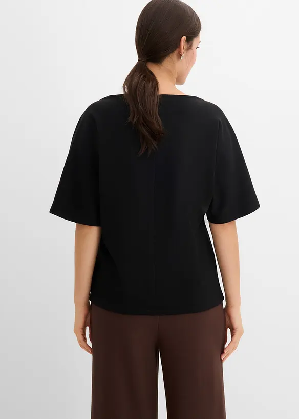 Shirt aus reiner Bio-Baumwolle in schwarz von hinten (im Anschnitt) - bonprix Shirt aus reiner Bio-Baumwolle in schwarz von hinten (im Anschnitt) - bonprix