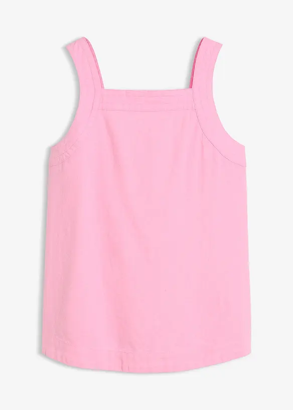 Blusentop aus softem Viskose-Mix in rosa von vorne - bonprix