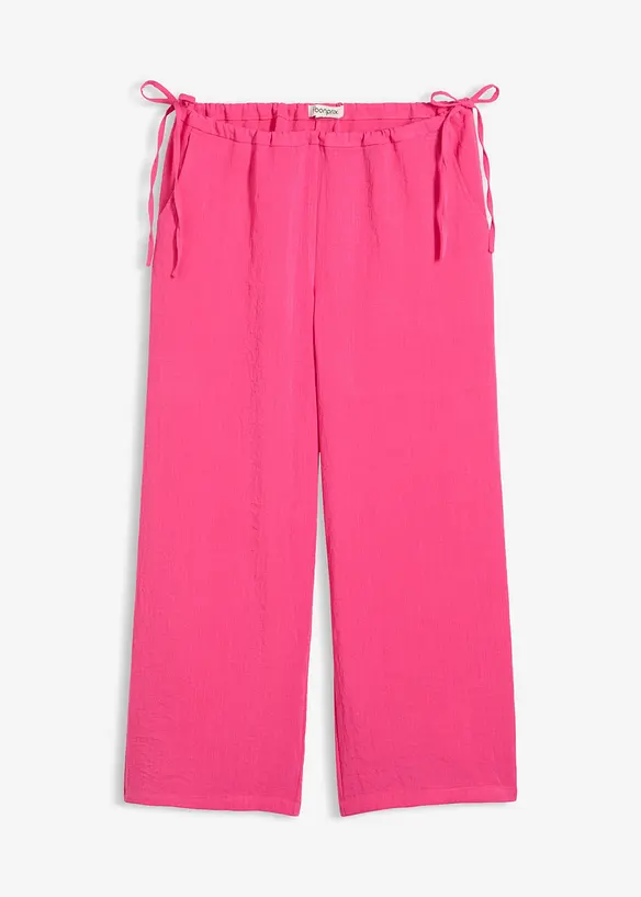 Culotte aus Viskose-Mix in pink von vorne - bonprix