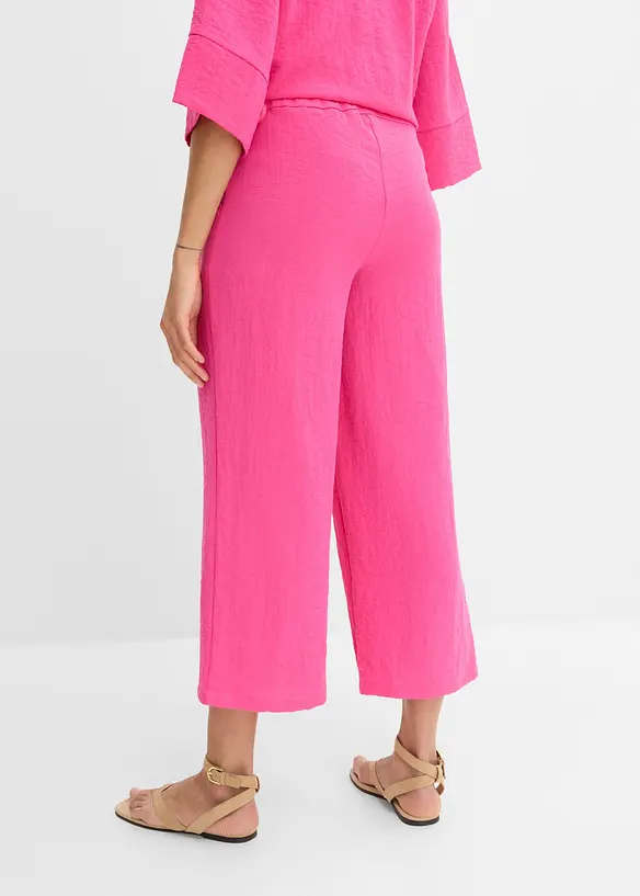 Culotte aus Viskose-Mix in pink von hinten - bonprix