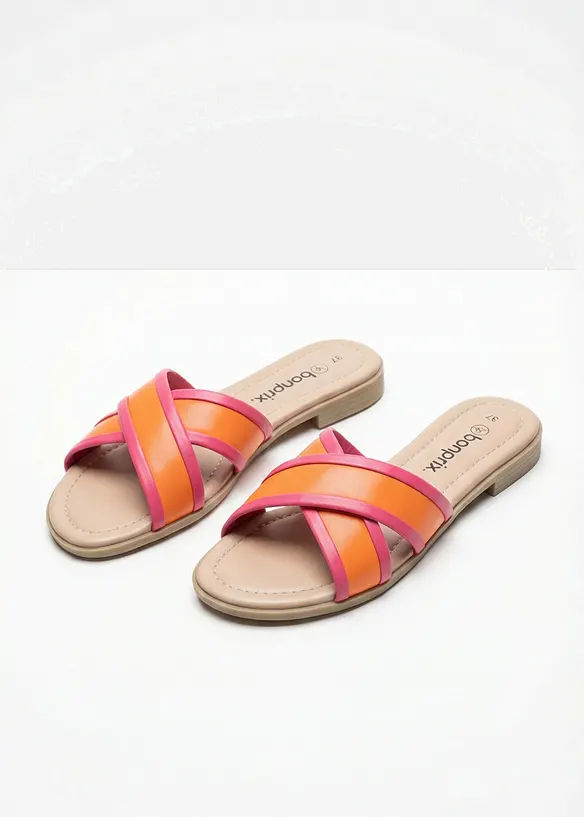 Pantoletten in orange - bonprix